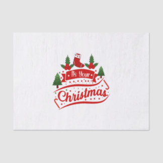 Papier Mousseline Merry Xmas It Is Your Christmas