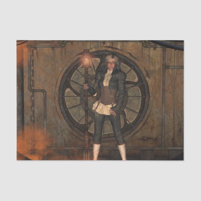 Papier Mousseline Merveilleuse dame à vapeur (Recto)