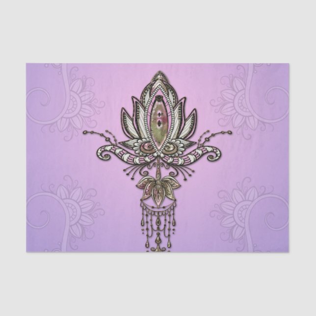 Papier Mousseline Merveilleux lotus (Recto)