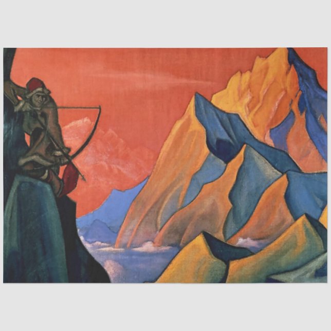 Papier Mousseline « Message de Shambala » de Nicholas Roerich (Recto)