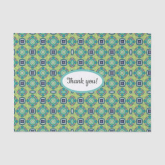 Papier Mousseline Message Patterned Tissue Paper with Thankyou!