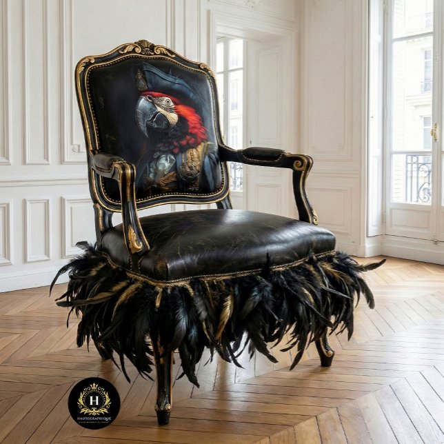 Papier Mousseline Meubles de pirate de perroquet d'oiseau de vin déc (Créateur téléchargé)