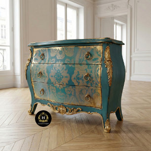 Papier Mousseline Meubles décoratifs floraux en découpage vintage bl