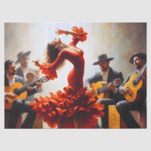 Papier Mousseline Meubles Éphémères de Danse Flamenco Découpage
