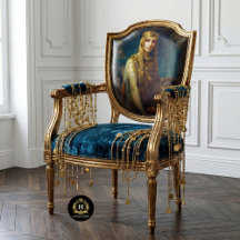 Meubles Isolde Femme Vintage Découpage