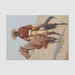 Papier Mousseline "Mexicain Vaquero Horseman" par Frederick Remingto