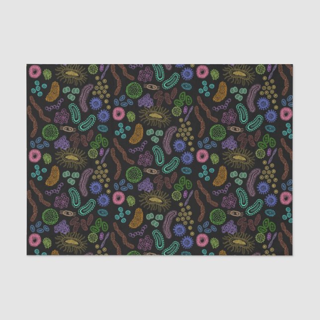 Papier Mousseline Microbes (Recto)