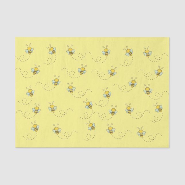 Papier Mousseline Miel Bee (Recto)