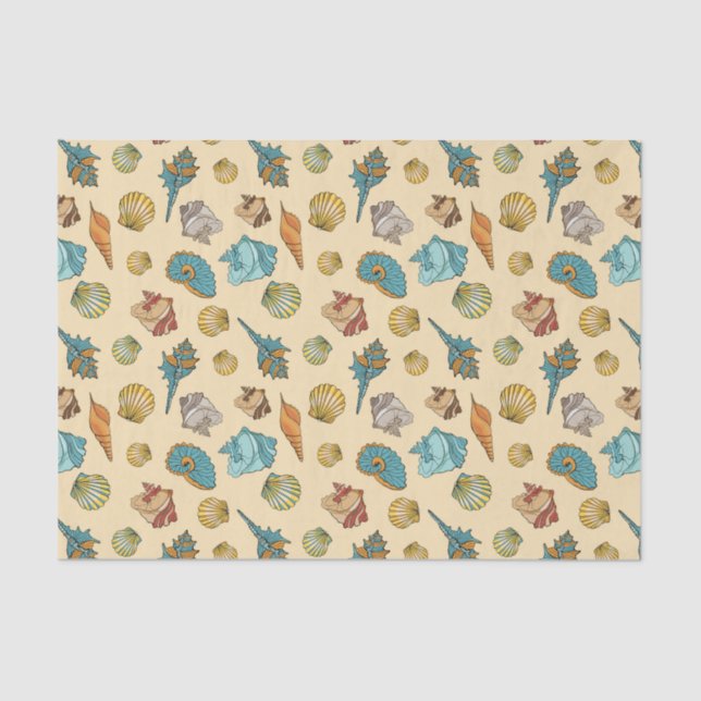 Papier Mousseline mignon plage motif (Recto)
