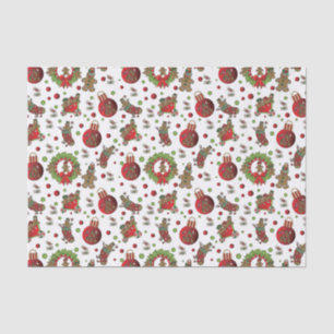 Papier Mousseline Mignonne Fun Christmas Gingerbread Hommes