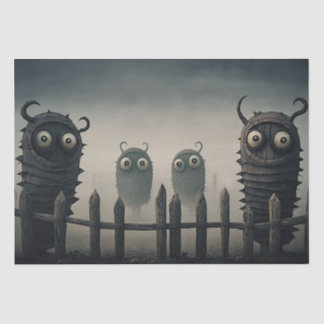 Papier Mousseline Mignons monstres Déplaisants