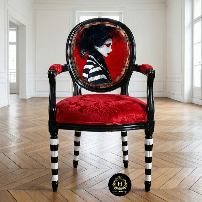Papier Mousseline Mime français rayé mode découpage (Créateur téléchargé)