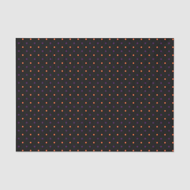 Papier Mousseline Mini-Pois noir et multiple 02 (Recto)