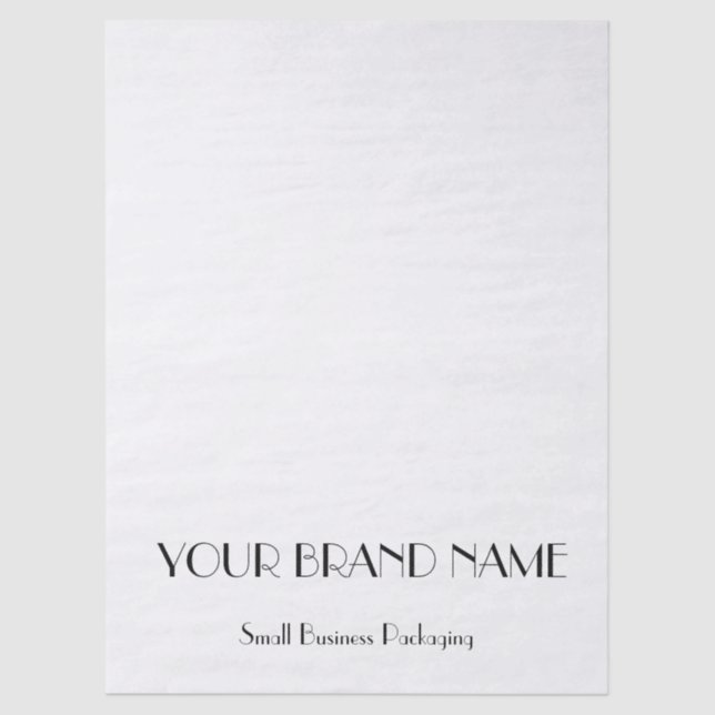 Papier Mousseline Minimal Custom  tissue paper for Small Business (Recto)