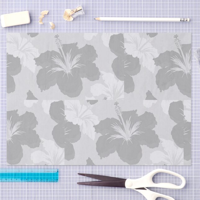 Papier Mousseline Minimalist Summer Hibiscus (Créateur téléchargé)
