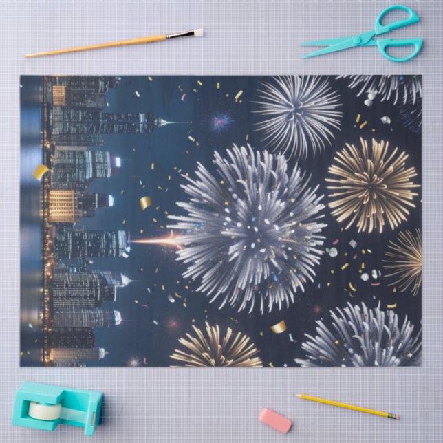 Papier Mousseline Minuit dans le ciel (Artisanat)