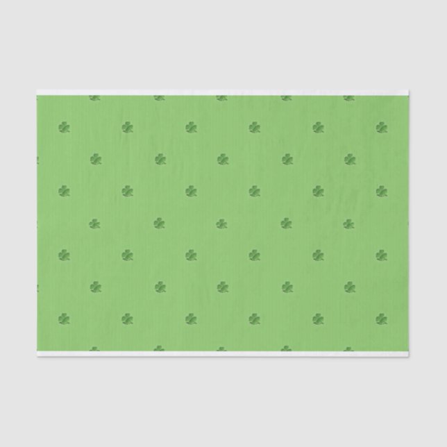 Papier Mousseline Minuscule Saint-Patrick Shamrock Imprimer (Recto)