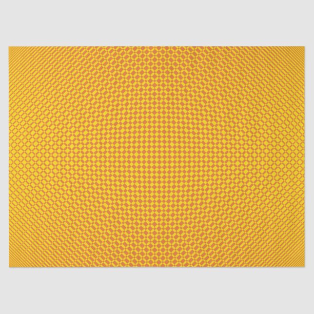 Papier Mousseline "Mirage"| Jaune vif sur l'orange russet| (Recto)