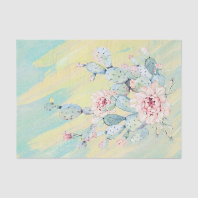 Papier Mousseline Mobilier de décantation Cactus Sud-Ouest (Recto)