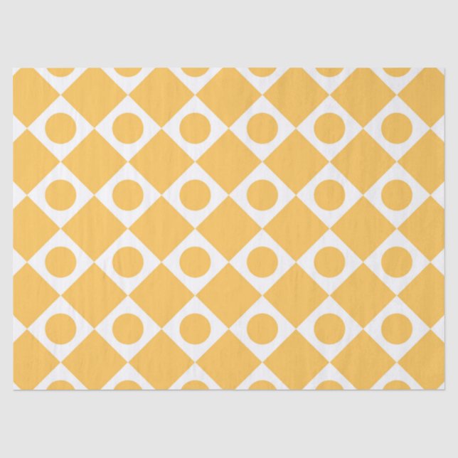 Papier Mousseline Mod Retro 60's Mustard (Recto)
