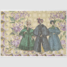 Mode vintage et Lilac Fleurs Découpage