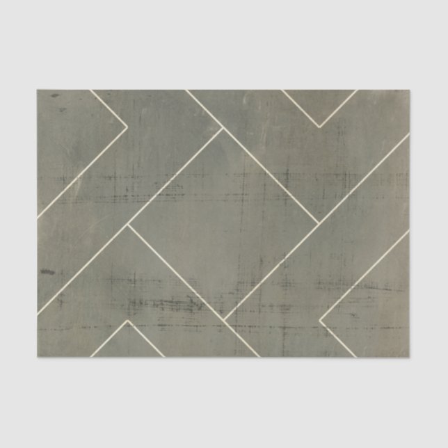 Papier Mousseline Modèle Abstrait avec formes géométriques (Recto)