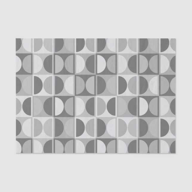 Papier Mousseline Modèle abstrait géométrique moderne du milieu du s (Recto)