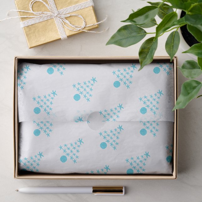 Papier Mousseline Modèle d'arbre de Noël en étoile de mer (Cadeau)