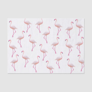 Papier Mousseline Modèle Flamingo d'été