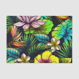 Papier Mousseline Modèle floral