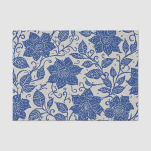 Papier Mousseline Modèle floral antique