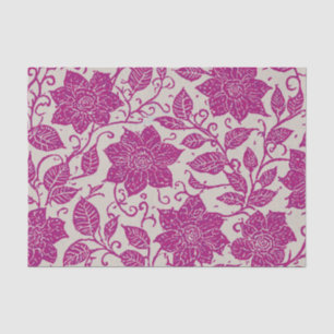 Papier Mousseline Modèle floral antique