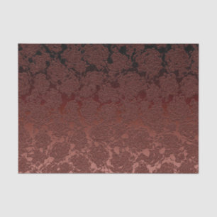 Papier Mousseline Modèle Floral Brown Rustique Automne 