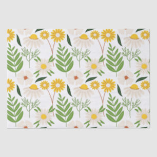 Papier Mousseline Modèle floral marais