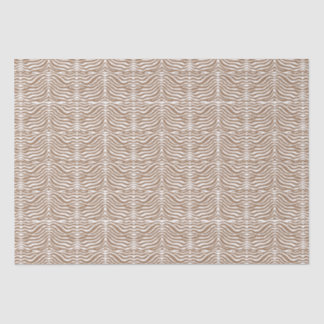 Papier Mousseline Modèle Zèbre Brown
