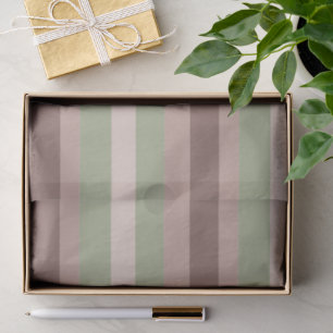 Papier Mousseline Moderna Linear   Sauge Vieilli & Rose Thé