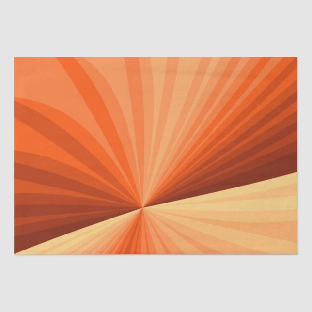 Papier Mousseline Moderne Abstrait Orange Rouge Vanille Graphique Fr (Recto)