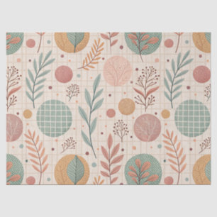 Papier Mousseline Moderne Botanique Boho Minimaliste et Géométriqu