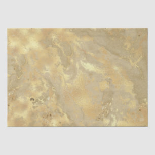 Papier Mousseline Moderne Élégant Faux Or Marbre Aquarelle Motif