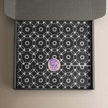 Moderne Motif géométrique noir et blanc