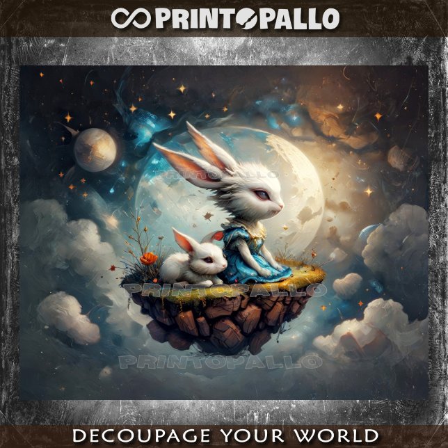 Papier Mousseline Moi et toi, les derniers de nous Rabbits (Créateur téléchargé)