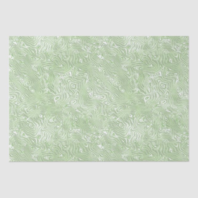 Papier Mousseline Moire de soie petit Motif en vert citron (Recto)