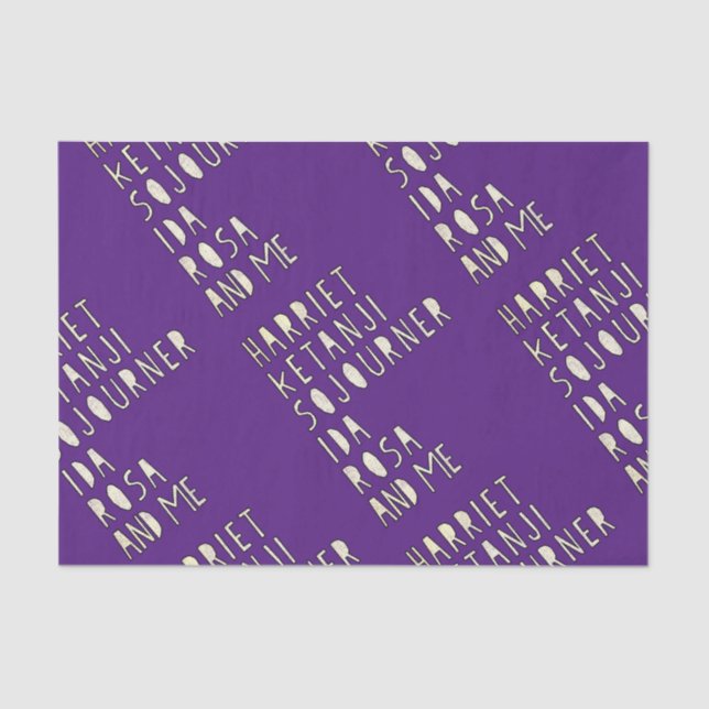 Papier Mousseline Mois de l'histoire des Noirs, fameuses dirigeantes (Recto)