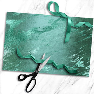 Papier Mousseline Molten Jade Marbre de luxe Emerald Green