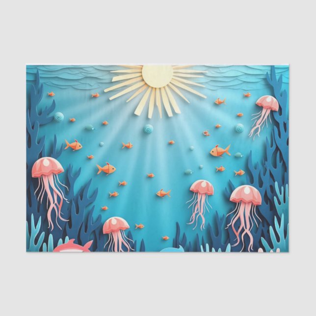 Papier Mousseline Moments de beauté : Papier Tissu Inspiré Du Café : (Recto)