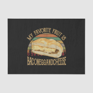 Papier Mousseline Mon Oeuf Fruit Bacon Favori Et Cadeau Fromage