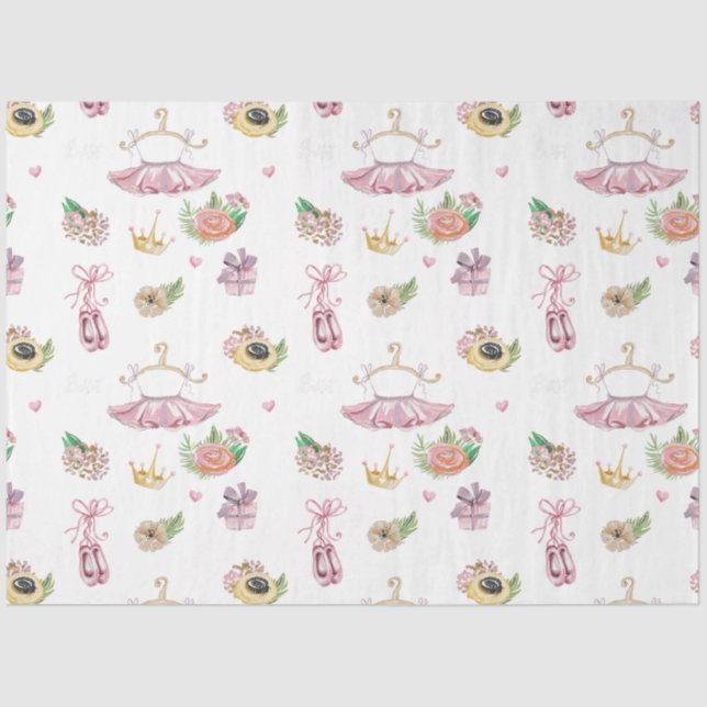 Papier Mousseline Mon petit Ballerina Series Design 3 Tissus papier (Recto)