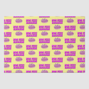 Papier Mousseline Mon Petit Macaron Texte Super rétro