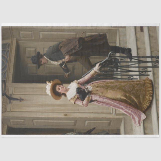 Papier Mousseline Mon voisin de la porte suivante (couple de flirts) (Recto)