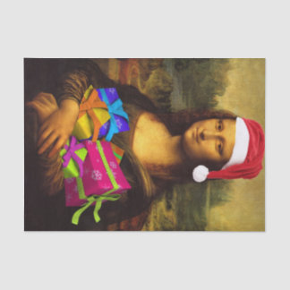 Papier Mousseline Mona Lisa Santa Claus